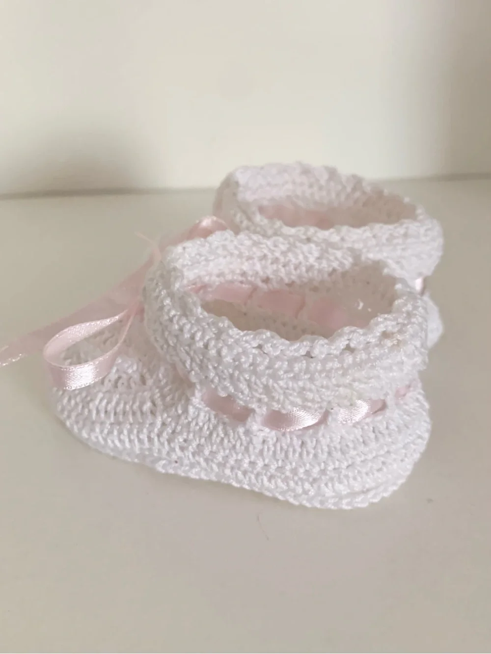Vintage Crochet baby booties.